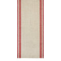 Gordes Table Runner, Natural & Red, 20" x 72"