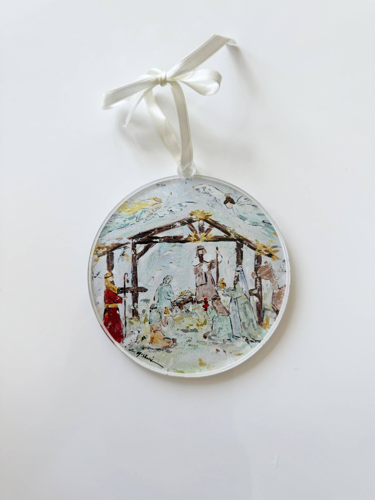 Nativity Acrylic Christmas Ornament | Wreath Charm WHOLESALE