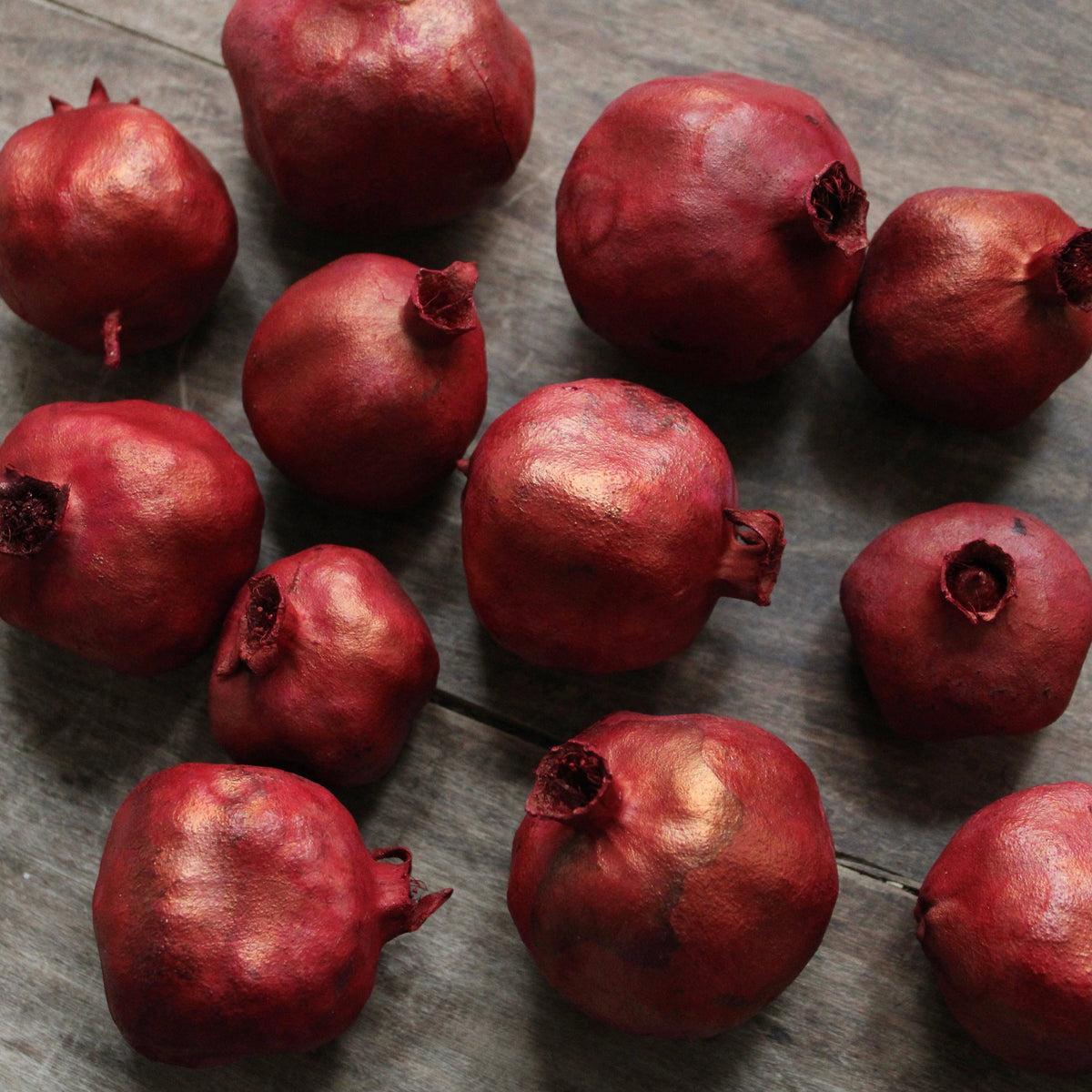Dyed Pomegranates, Red & Gold (Bag of 6)