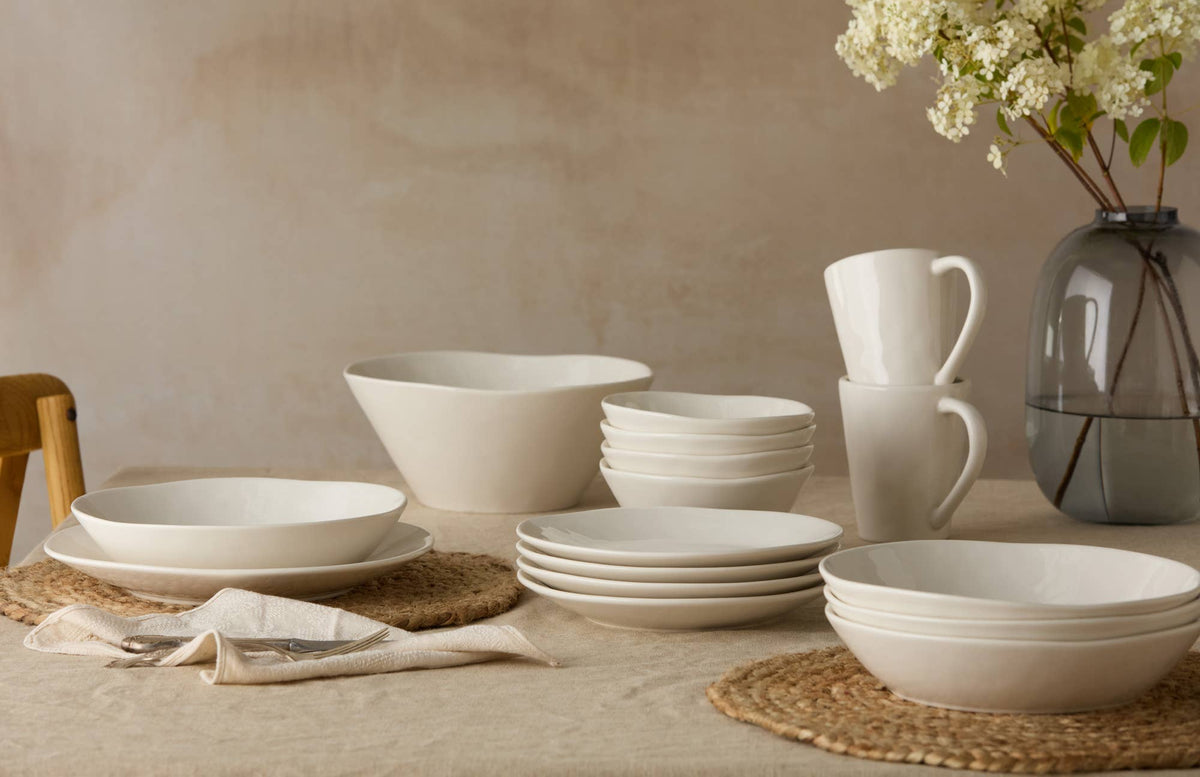 Linen Cream Salad Plate