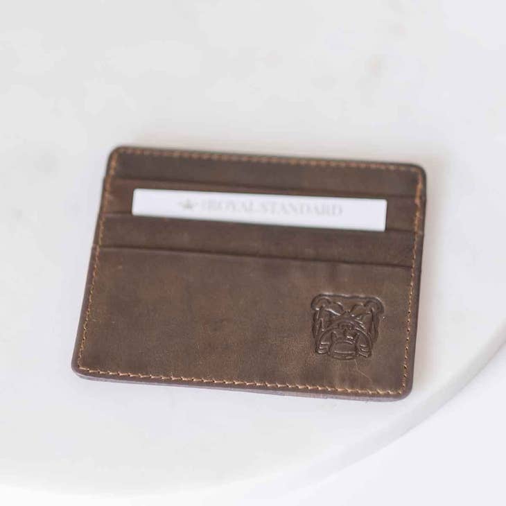 Leather Embossed Slim Wallet