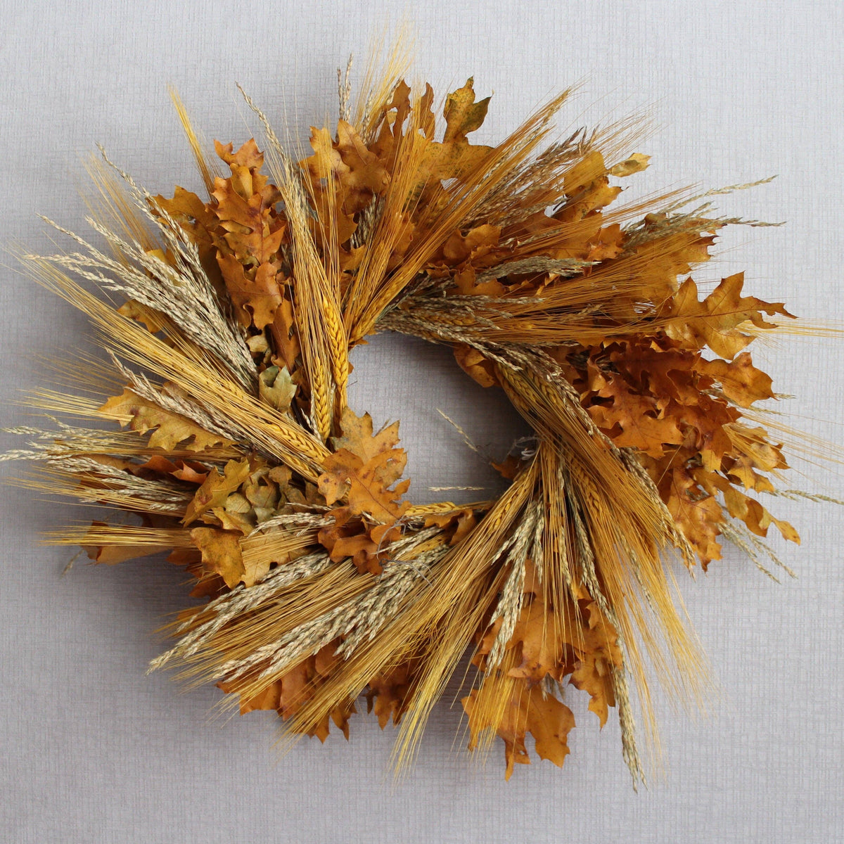 Preserved Oak Leaves, Red