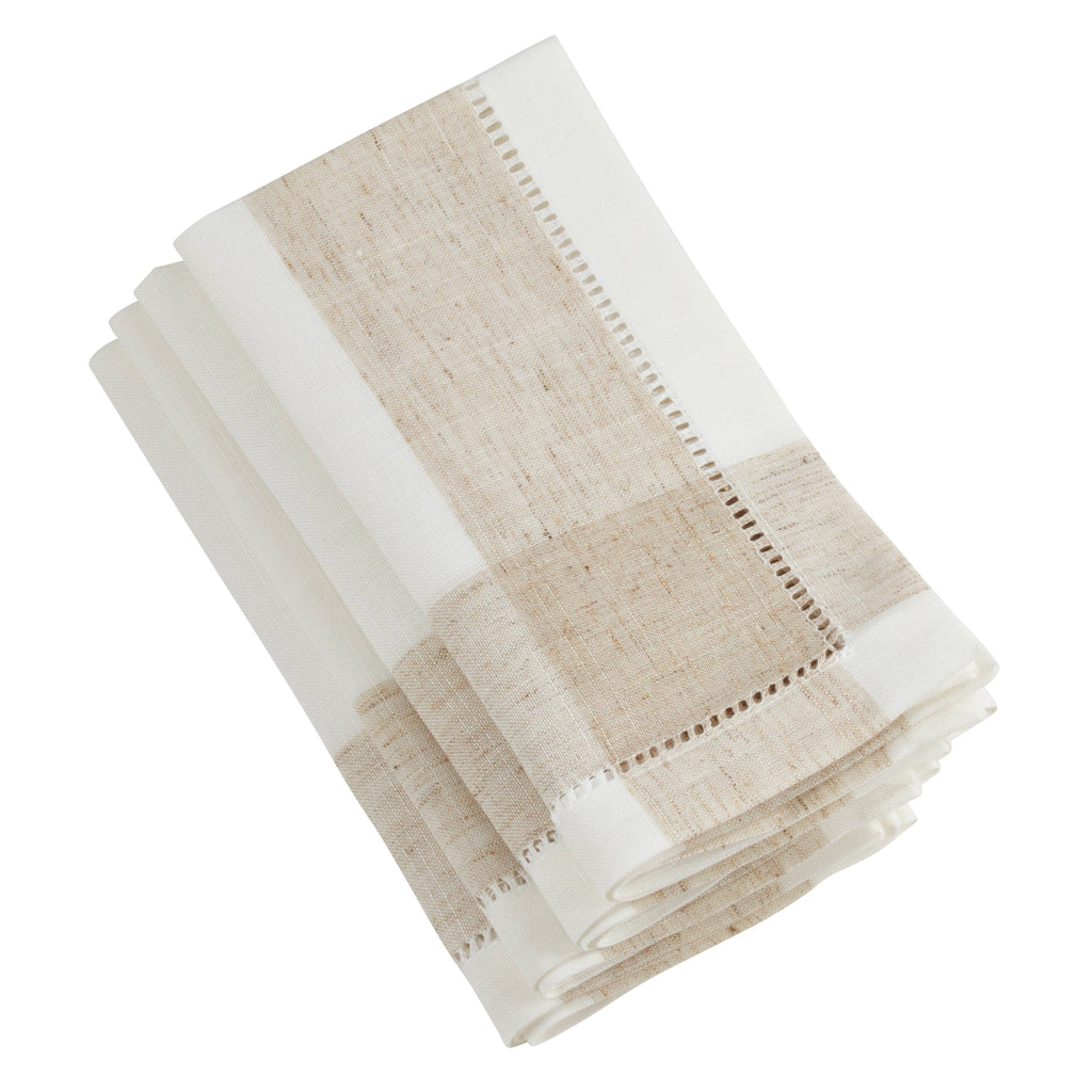 Hemstitch Napkin, Ivory