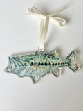 Gone Fishin Bass Acrylic Christmas Ornament | Wreath Charm WHOLESALE
