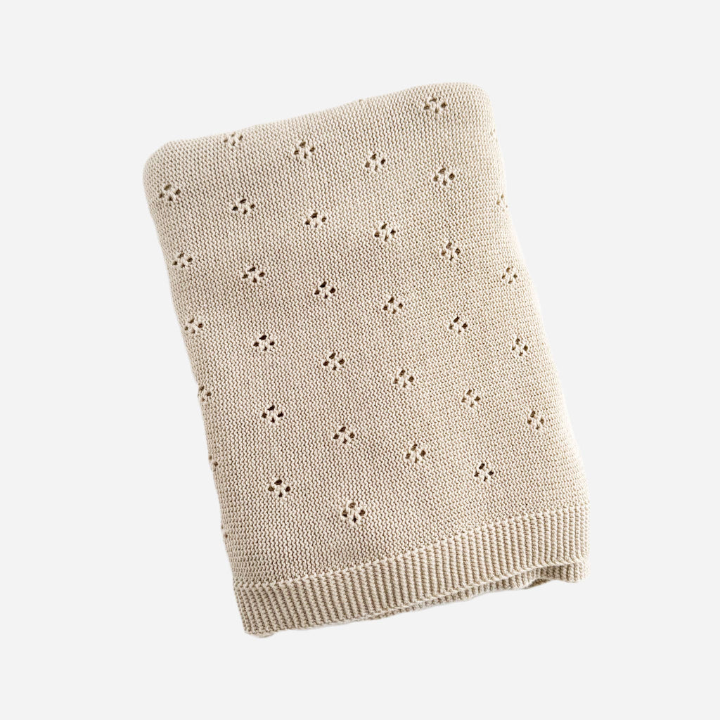 Heirloom Piqué Baby Blanket, Birch