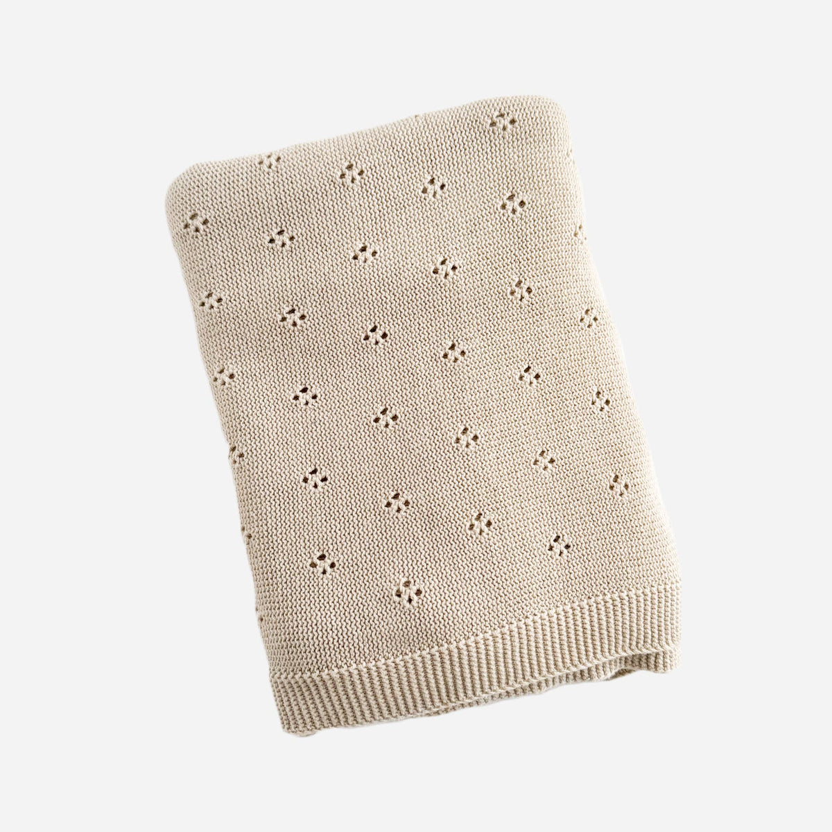 Heirloom Piqué Baby Blanket, Birch