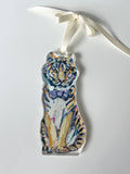 Tiger Yellow Acrylic Christmas Ornament | Wreath Charm WHOLESALE