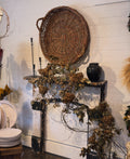 Large Flat Basket with Handles
