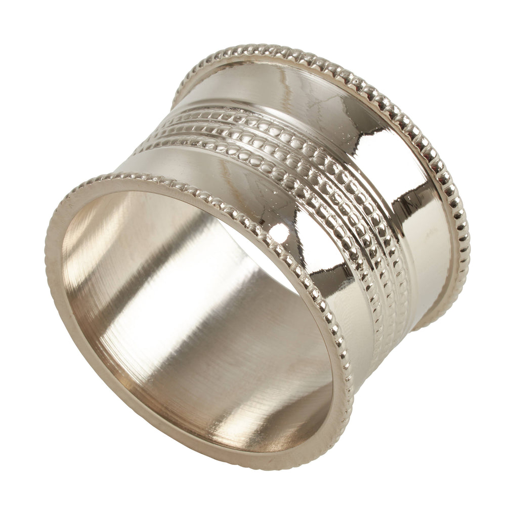 Dotted Napkin Ring, Silver