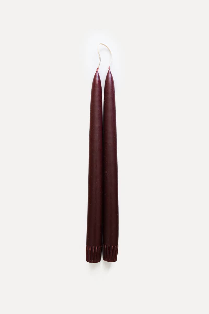 Hand-Dipped Taper Candles, Unscented (Set of 2)