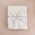 Heirloom Piqué Baby Blanket, Cream