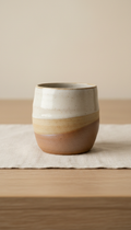 Hand-Thrown Stoneware Mug with Thumb Rest