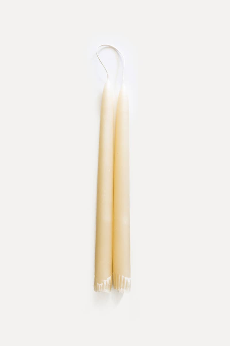 Hand-Dipped Taper Candles, Unscented (Set of 2)