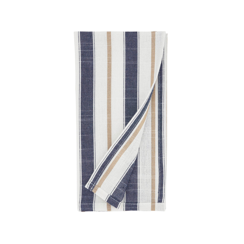 Modern Striped Cloth Napkin, Blue