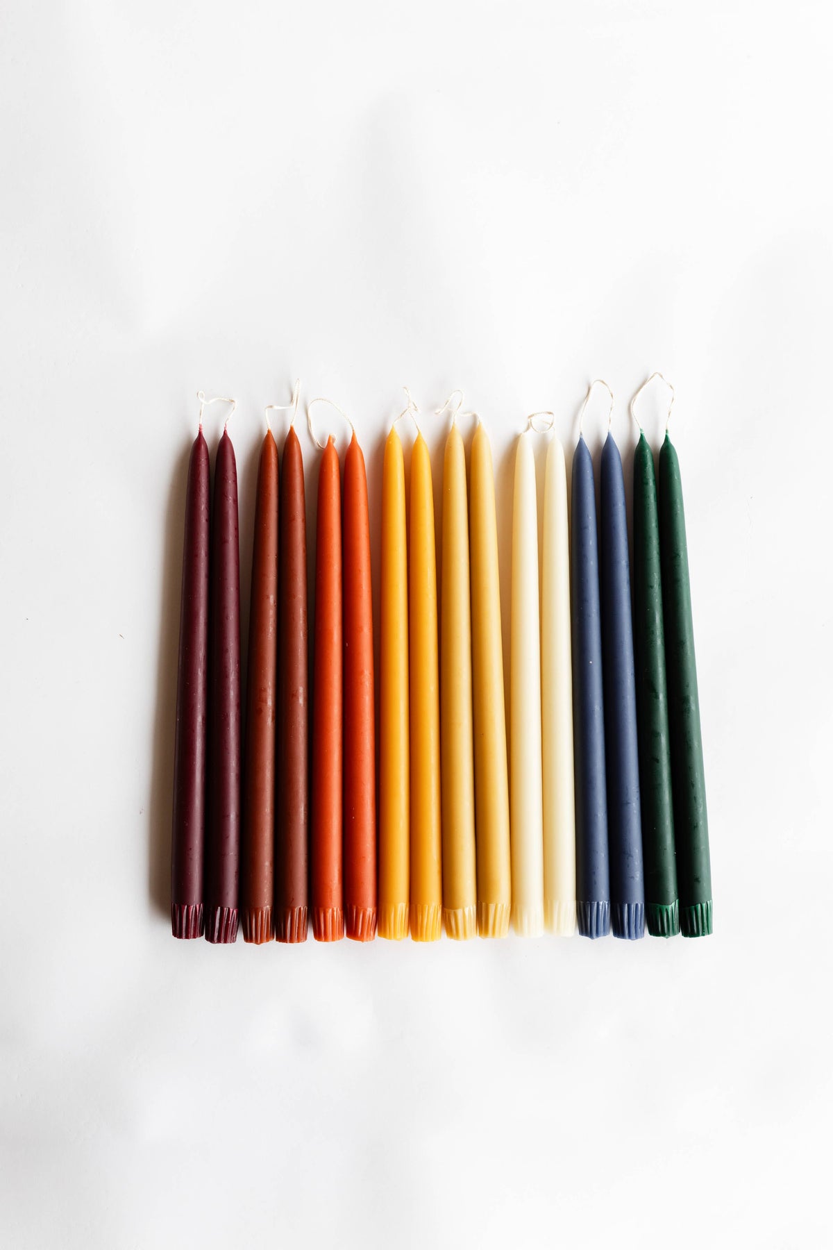 Hand-Dipped Taper Candles, Unscented (Set of 2)
