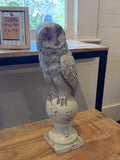Antiqued Owl Statue Large