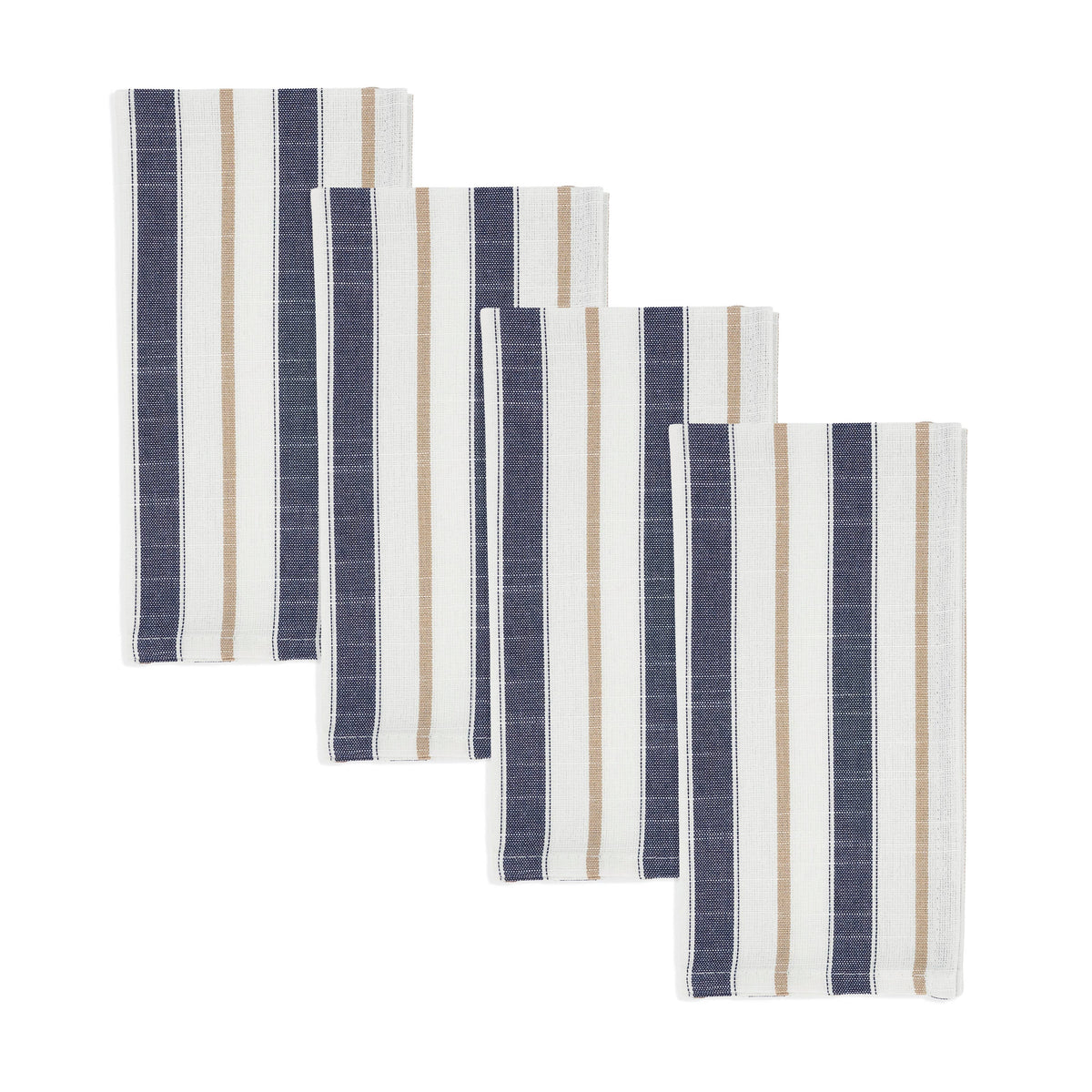 Modern Striped Cloth Napkin, Blue