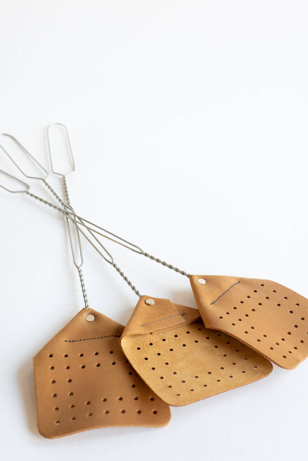 Leather Flyswatter, Camel