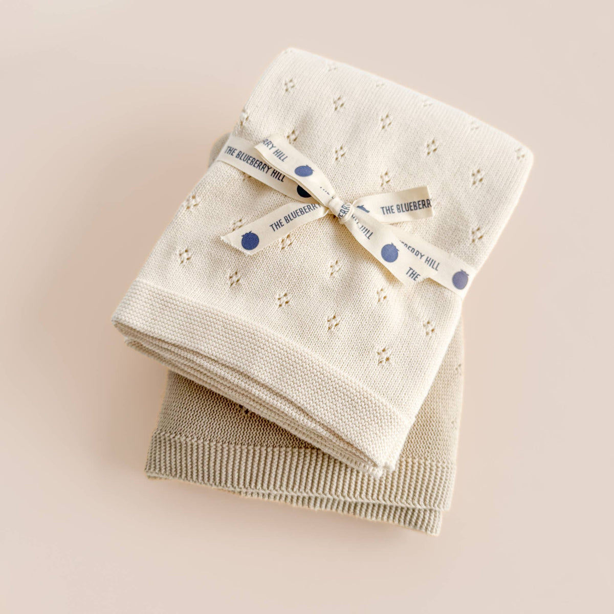 Heirloom Piqué Baby Blanket, Cream