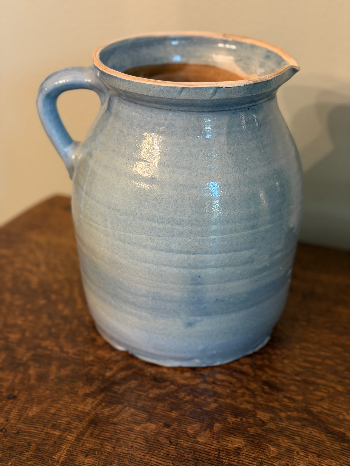 Cottage Crafted Tall Jug, Light Blue