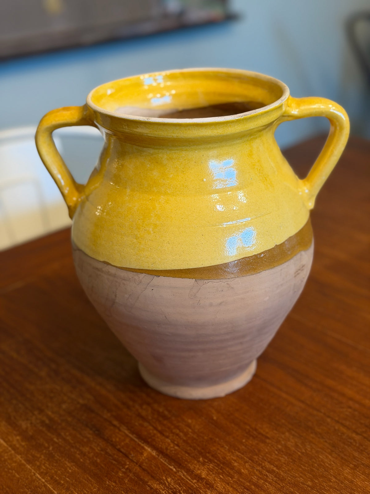 Cottage Crafted Two-Handle Jug, Yellow