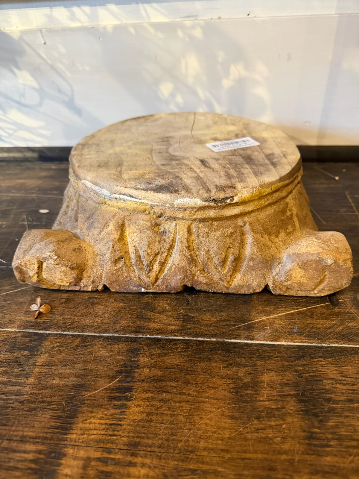 Carved Pillar Base