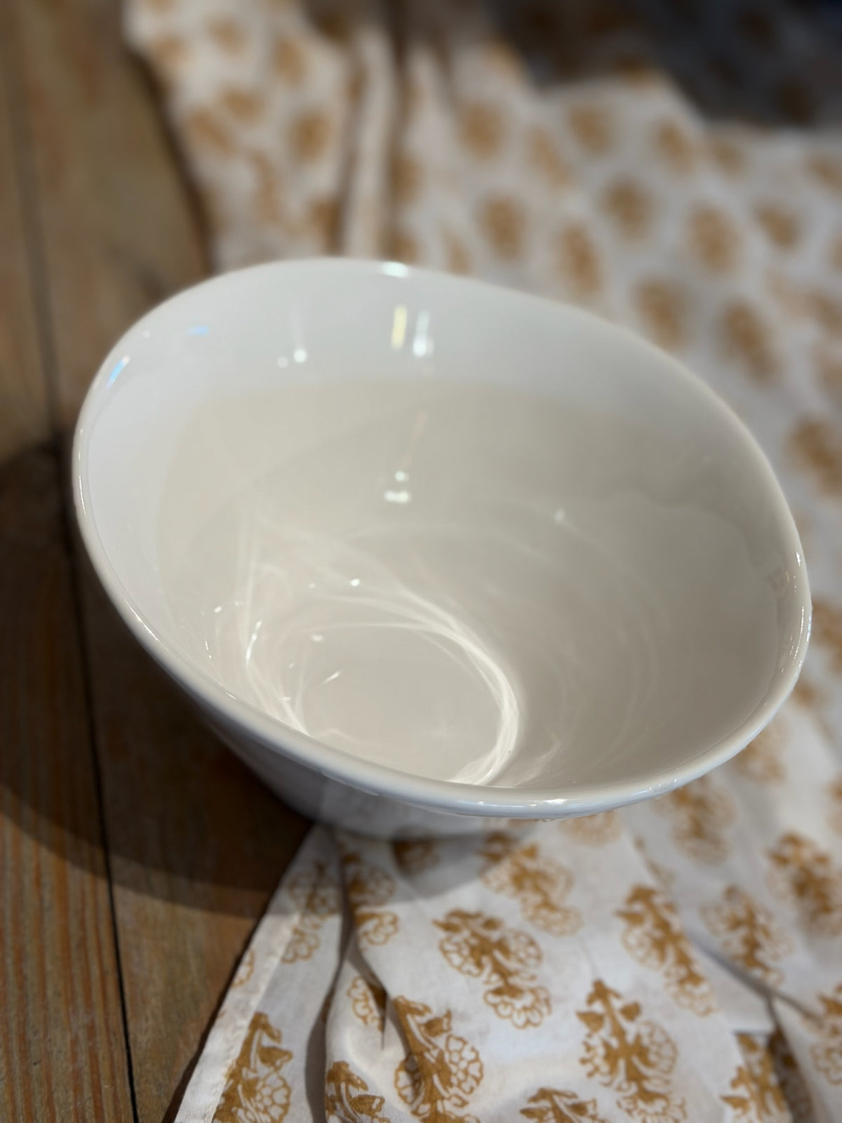 Linen Cream Ice Cream Bowl
