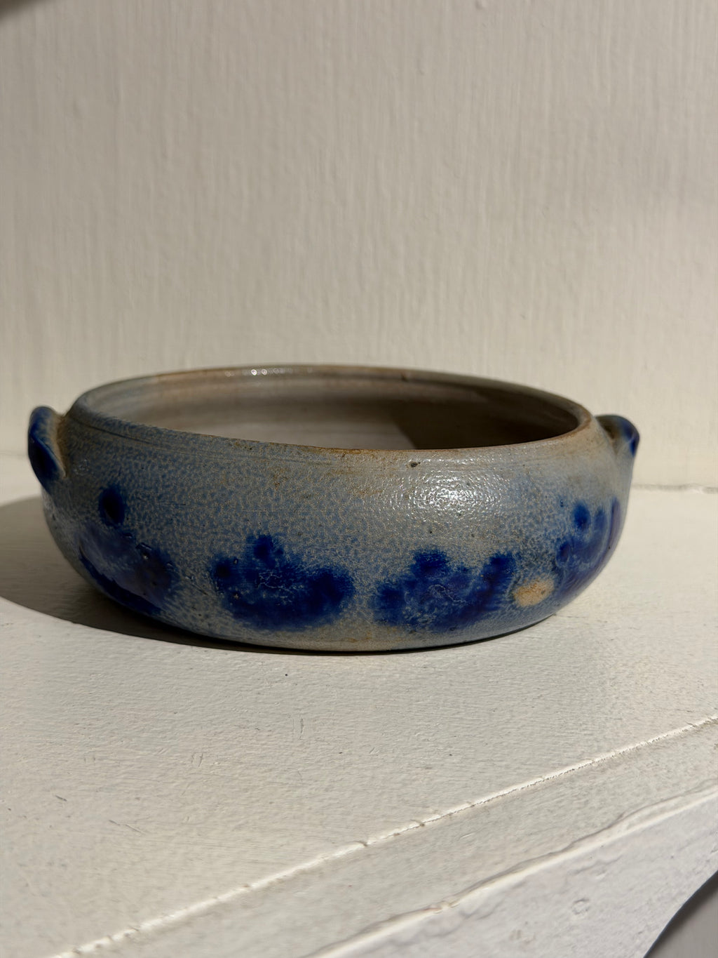Salt-Glazed Cobalt Blue Bowl, Small