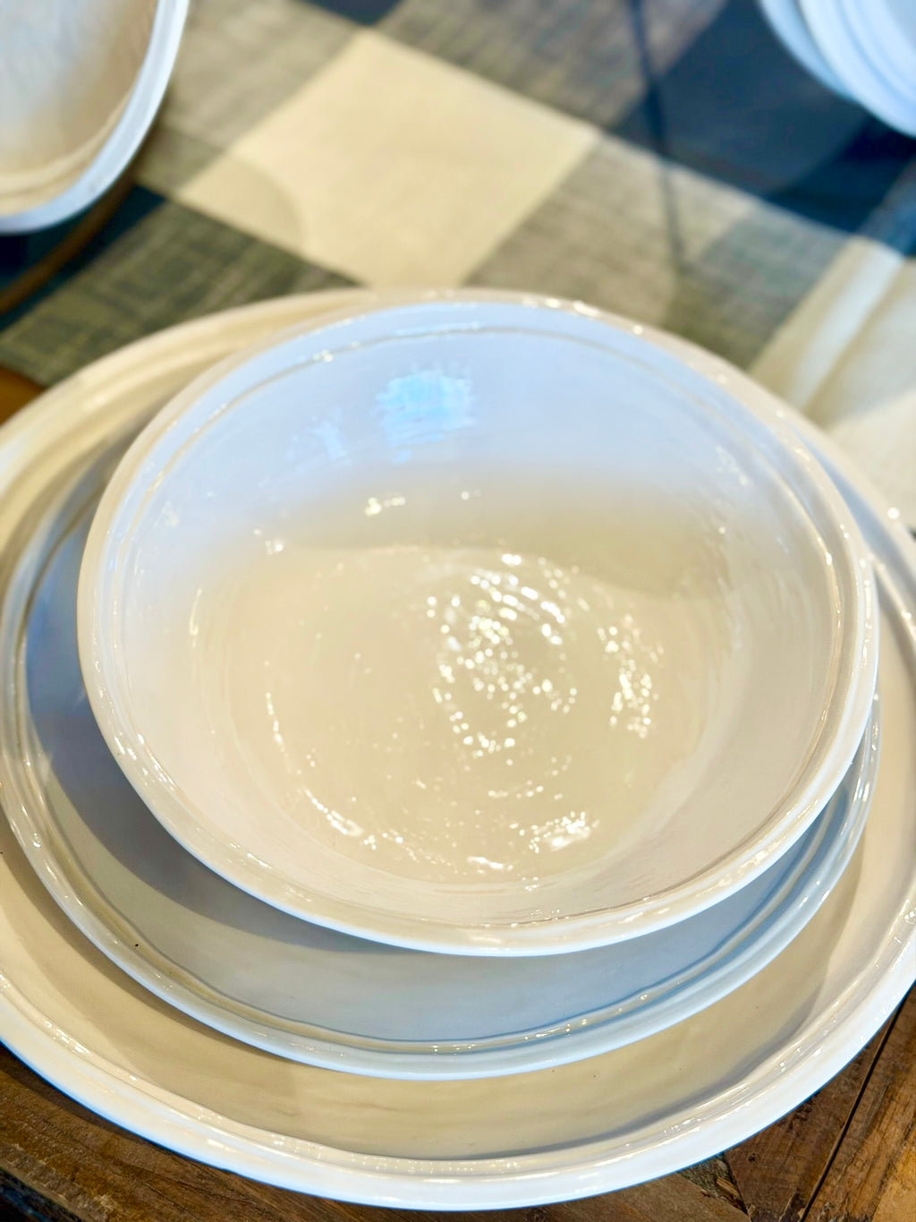 Relish Double Line Bowl Cream