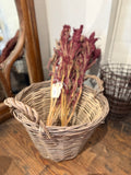 Wicker Basket with Handles, Medium