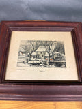 Currier & Ives Framed (Frozen Up)
