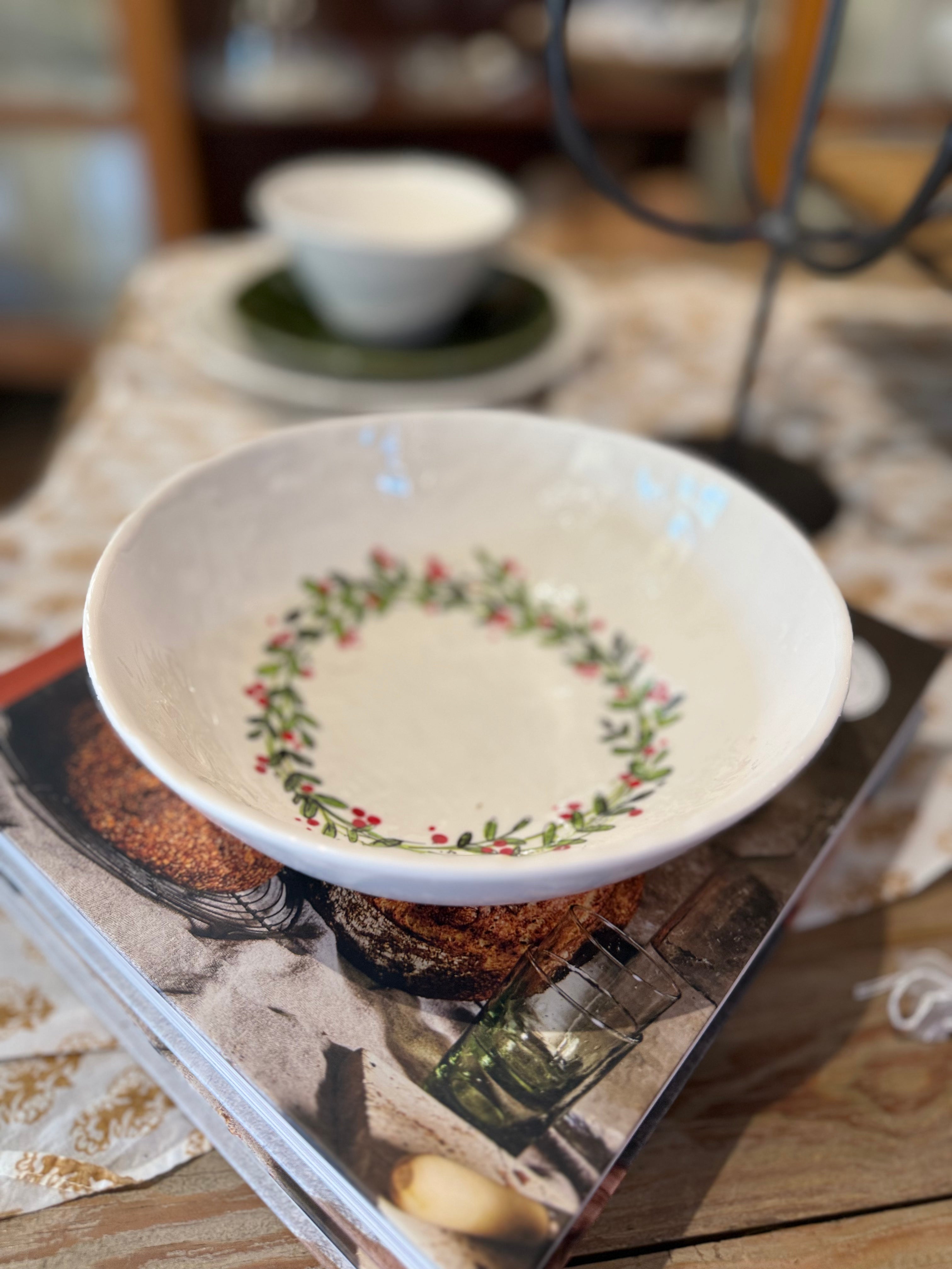 Relish Christmas Wreath Soup/Cereal Bowl