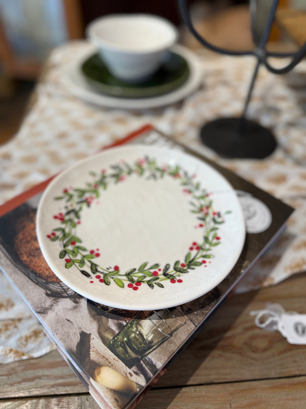 Relish Christmas Wreath Salad Plate