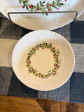 Relish Christmas Wreath Large Serving Bowl