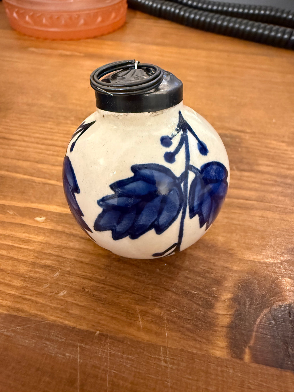 Ceramic Christmas Balls Blue and White - Sold Individually