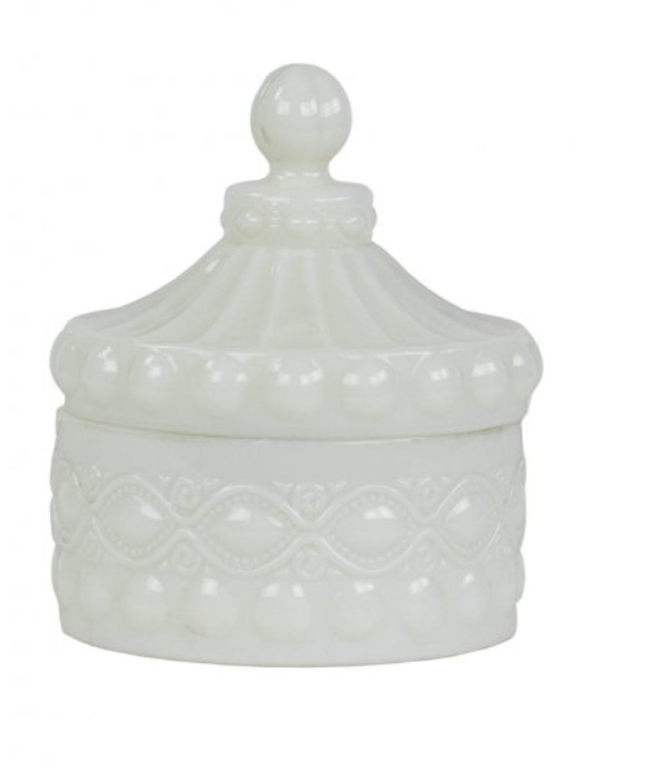Large Milk Glass Candy Dish