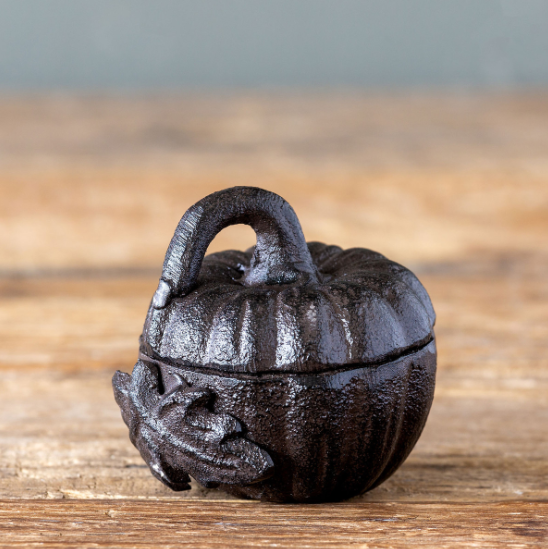Cast Iron Pumpkin Box