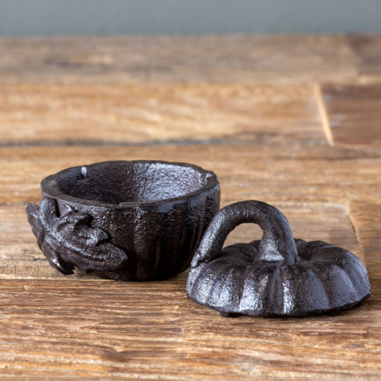 Cast Iron Pumpkin Box