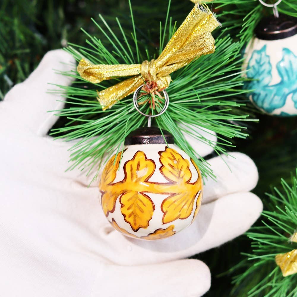 Ceramic Multicolor Christmas Balls - Sold Individually