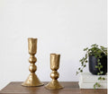S/2 Gold Candle Holders