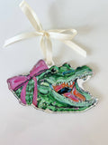 Gator Girl Acrylic Christmas Ornament | Wreath Charm WHOLESALE
