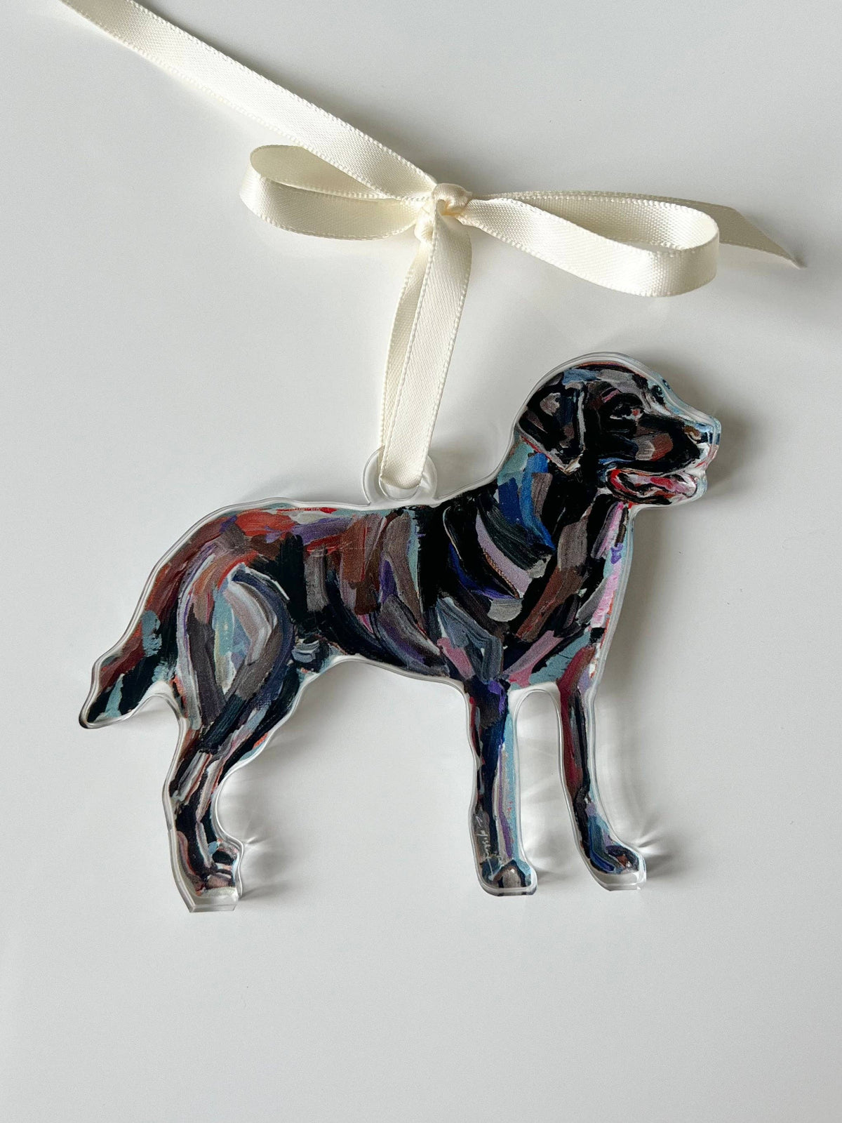 Chocolate Labrador Acrylic Christmas Dog Ornament | Wreath Charm WHOLESALE