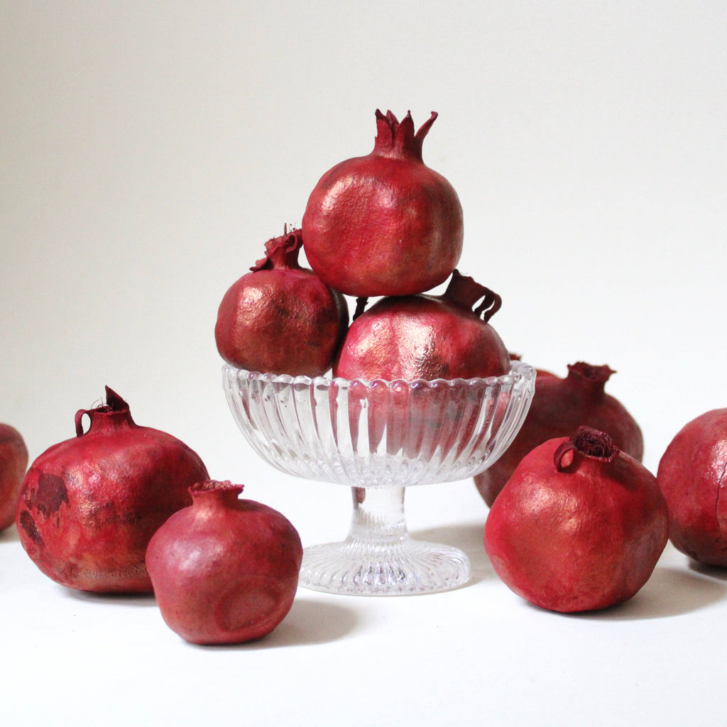 Dyed Pomegranates, Red & Gold (Bag of 6)