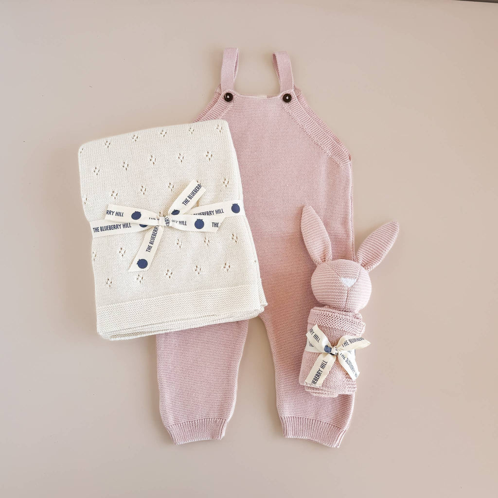 Heirloom Piqué Baby Blanket, Cream