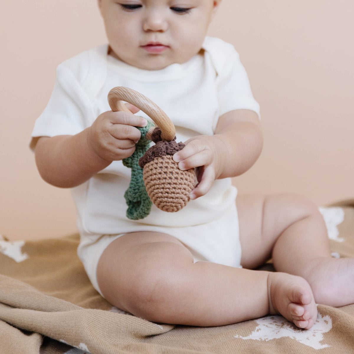 Acorn Rattle Teether