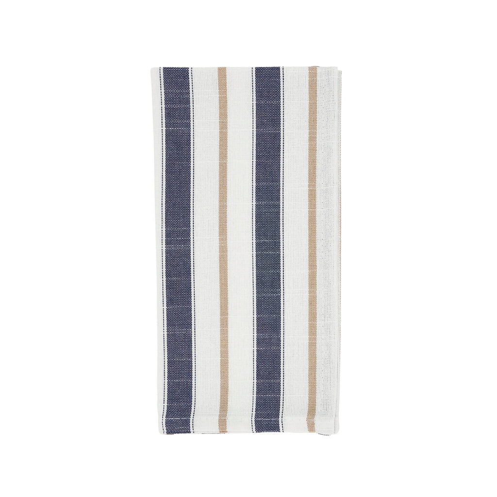 Modern Striped Cloth Napkin, Blue